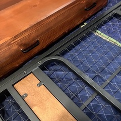 【配送無料】セミダブルベッドフレーム✨引き出し付き　5278　の画像