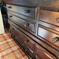 北海道民芸家具タンス　ローチェスト　箪笥の画像