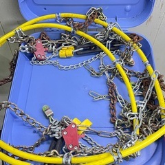 【即決700円】雪道用タイヤチェーン｜サビあり現状品｜緊急用・積んでおく用に の画像