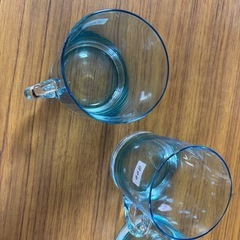 グラス　ジョッキ　３個セット　爽やかな色　オレンジジュースを入れたらどんな感じかな！おしゃれ　の画像