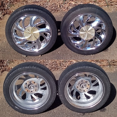 アルミホイール　タイヤ付の画像