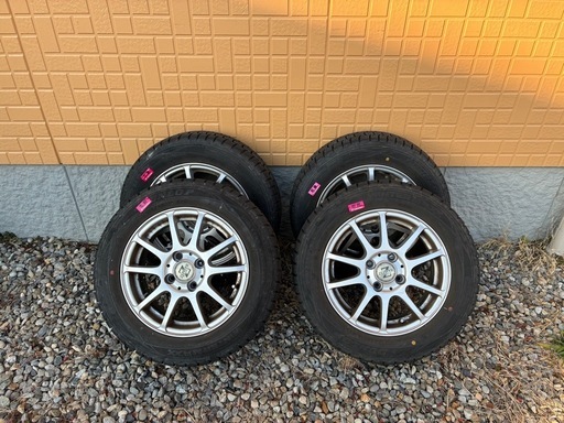 フィット用】スタッドレスタイヤ＋社外アルミホイール 4本セット 175