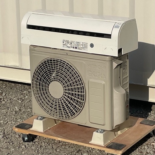 取付け可 ! !◇日立 エアコン 8畳用 2018年製 単相100V RAS-AJ25H 高圧洗浄済み ! 保証付き ! 取り外し無料