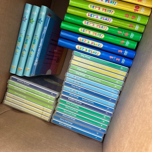 ワールドファミリーのディズニー教材、CD.DVD交換したものあり、未開封品あり、カード学習使えます。電源あり。 その他、七田式のかな絵