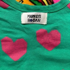 マーキーズ ロンT 95 ハート グリーン ピンクの画像