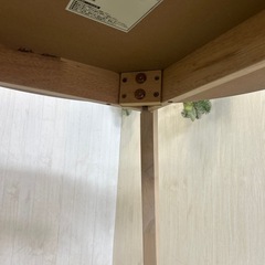 【リユース☆エコちょっぷ】ナチュラル　ホワイト木目ダイニングテーブルの画像
