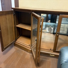 「WOOD FIELD サイドボード ビッグベン風 ニレ着色 幅167cm」の画像