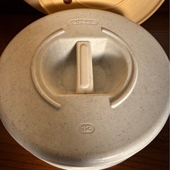 # 漬物樽(30号:樽、蓋、重石乗せ板)重し(12kg)の画像