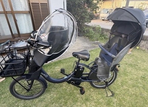 【美品】子供用シート付き電動自転車