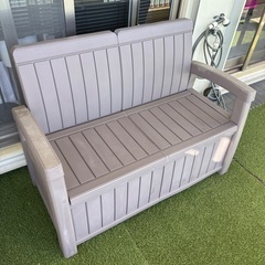 収納付き　ベンチ　美品　2月中旬までの画像