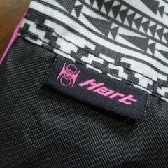 Hart ジュニア スキーケース 110～130cm ハート ブラック×ピンク スキー収納袋 スキーバッグ スキー授業 札幌市東区 新道東店の画像