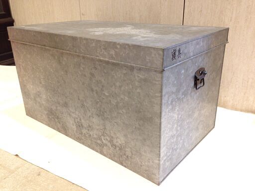 ○○393○昭和レトロ 収納ケース / ヴィンテージ ブリキ製 ガンガン