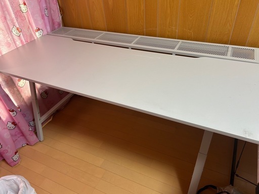 現地引取り限定 IKEA ゲーミングデスク 白