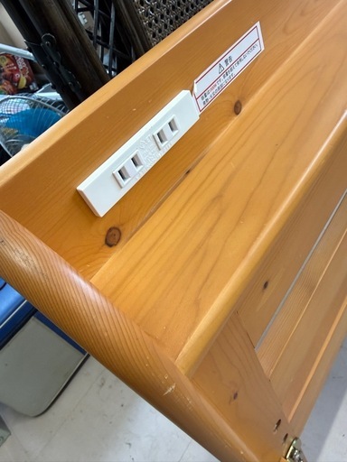 美原店 布団が干せる すのこベッド セミダブル コンセント付き スノコベッド　家具