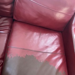 本革3人掛けソファ　　写真追加の画像