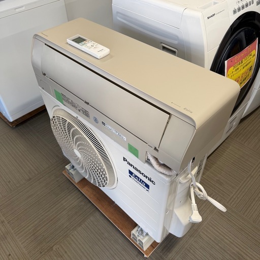 【超美品‼️】定価23万♪ パナソニック 2021年製 14畳用エアコン エオリア フィルター自動お掃除 ナノイーX ノーブルベージュ