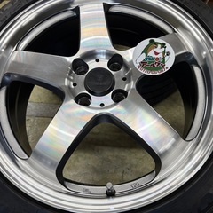 🚗【カー用品】入荷!超美品！17インチ ファイナリスト205/45-17 PCD100バリ山 【タイヤ･ホイール買取】の画像