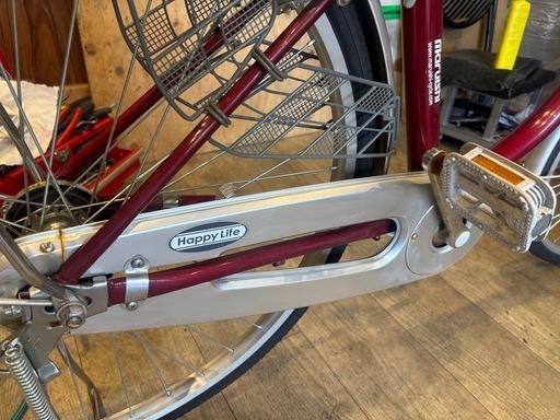 26インチ　オートライト　リサイクル自転車