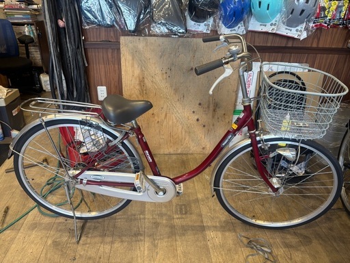 26インチ　オートライト　リサイクル自転車