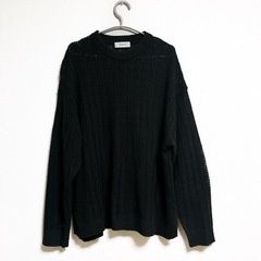 20日まで限定　SERACE 透かし編みニット ブラック S サイズ