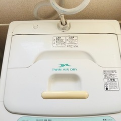 東芝 TWIN AIR DRY 洗濯機 AW-404(W)の画像