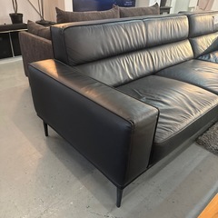カウチソファ　ニトリ　本革/一部合皮の画像