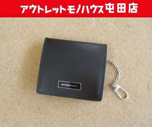 本物 BURBERRY 財布 美品ケース バーバリー ノバチェック＆レザー 小銭入れ 札幌市北区屯田