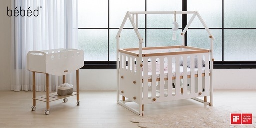 値下【HOPPL】ベビーベットbébéd new born+baby新生児〜10歳以降まで