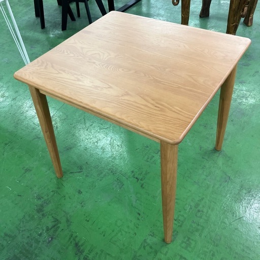 ダイニングテーブル机引き出し付き正方形四角家具ウッド木製机デスク