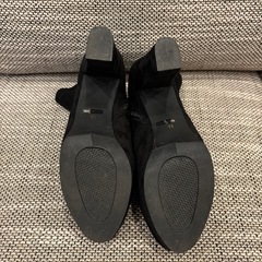 試着程度　厚底　スエード風　ブーツ　LLの画像