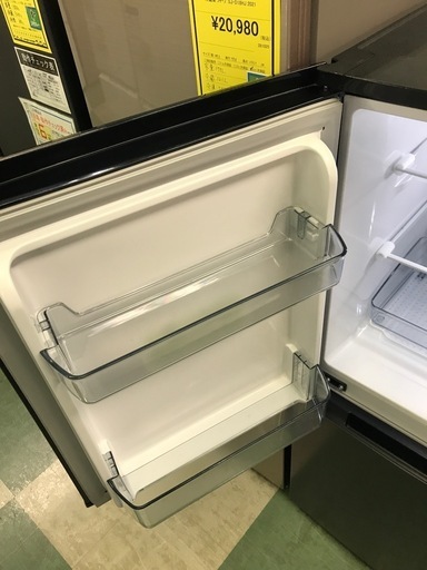 ジャングルジャングル貝塚店　冷蔵庫　シャープ　黒　ブラック　マットダークグレー　両開き　耐熱トップテーブル　LED照明　間冷式　ファン