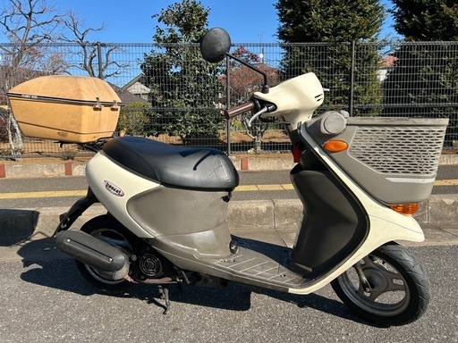 156⭐️レッツ4バスケット⭐️後期白パネル、シート新品張替え、オイル交換済み、スピードメーターワイヤー交換、メーターパネルバックライト交換、バッテリー充電済み、SUZUKI、スズキ、バイク、原付