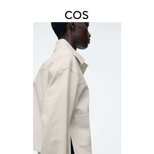 COS 
BOXY DENIM JACKET ボクシーデニムジャケット BOXY DENIM JACKET - ECRU | COS