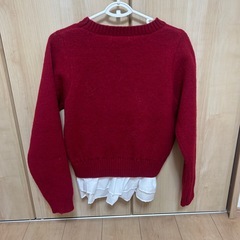 ems 赤ニットの画像