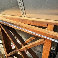 ウッドデッキ用のフェンス　２個　庭の仕切りなどにの画像