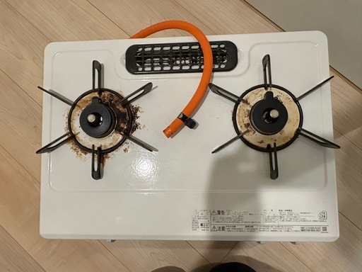 リンナイ二口ガスコンロET34NJH4A-W ホワイト (ろっぷ) 磐城棚倉の