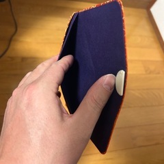 【最終お値下げ】数珠袋　法事　数珠入れ　袱紗　オレンジ系　蔦柄　和柄ポーチ 念珠入れ ふくさばさみ 和装小物 オレンジの画像