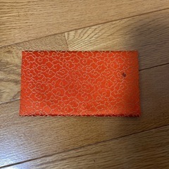 【最終お値下げ】数珠袋　法事　数珠入れ　袱紗　オレンジ系　蔦柄　和柄ポーチ 念珠入れ ふくさばさみ 和装小物 オレンジの画像