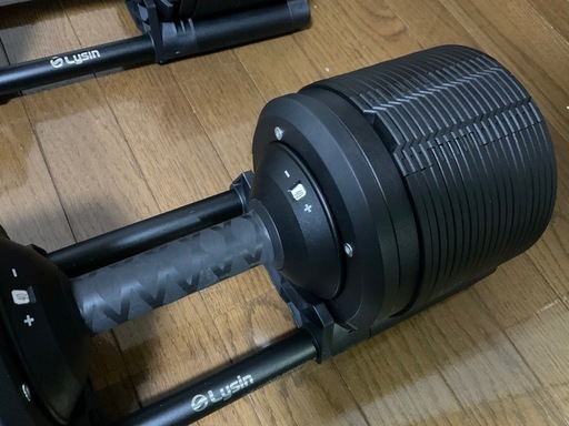 【極美品／1週間のみ使用】LYSIN ヘリックスミラー 可変式ダンベル 40kg 2個セット (付属品完備・手渡し限定)