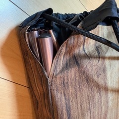 【値下げ】FIELDOOR アルミコンパクトコット　木目調の画像