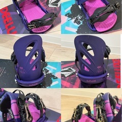 SALOMON スノーボード 板 139cm ビンディング セット ケース付きの画像