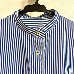 しまむら ゆったりシャツ ストライプ Mサイズの画像