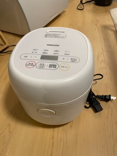 YAMAZEN マイコン炊飯ジャー（3合炊き）ホワイト YJR-DM051-W YAMAZEN