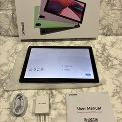 【10インチ Android15 初登場】Android 15 タブレット、7GB+64GB+1TB TF拡張、 Widevine L1+GMS認証+Type-C充電+5060mAh、DOOGEE U9 10インチ wi-fiモデル、アンドロイド タブレット 1280*800 IPS画面 8コアCPU、5GWiFi+BT5.0+OTG+3D重力センシング+無線投影+日本語説明書の画像