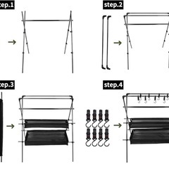 ハンギングラック ランタンスタンド YR-HR021の画像