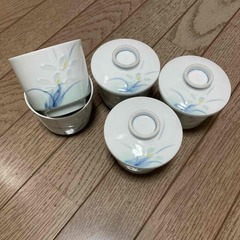 有田焼 清兵衛　茶碗蒸し５個　(未使用品ではありません)の画像