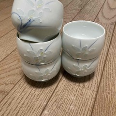 有田焼 清兵衛　湯呑み５個　(未使用品ではありません)の画像
