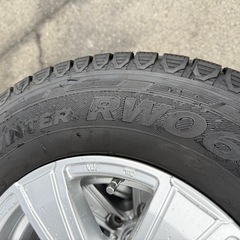 ハイエース用スタッドレスアルミホイールセット　2025年製使用回数一回！の画像