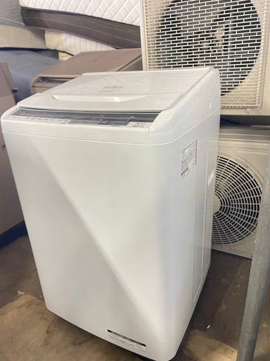 北九州市内配送無料　保証付き 洗濯機 8.0kg HITACHI 日立 BW-V80BE5-W エアジェット乾燥 ナイヤガラビート洗浄