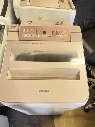 北九州市内配送無料　保証付き パナソニック Panasonic 全自動洗濯機 7kg ピンク NA-FA70H5